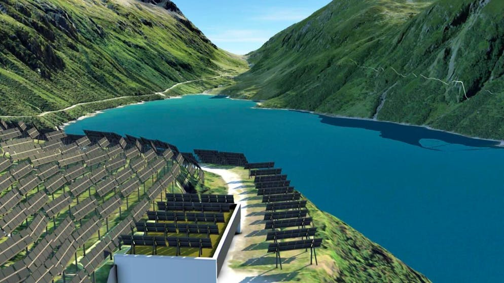 I pannelli solari verranno installati vicino al bacino artificiale Lai da Nalps a circa 2000 metri di quota.