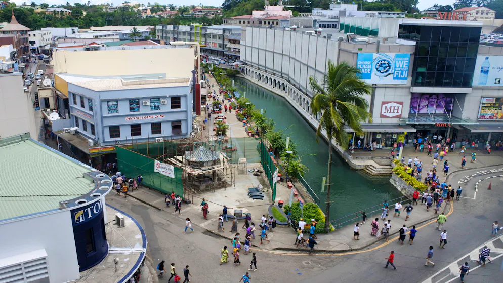 Die Hauptstadt der Fidschi-Inseln, Suva.