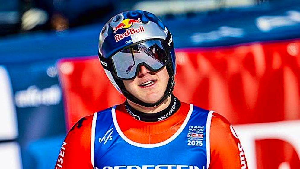 Franjo von Allmen can't make the most of his first chance of a World Championship medal in Saalbach.