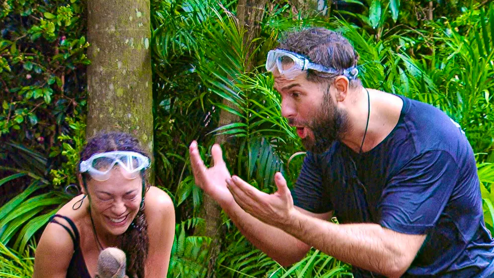 Embarrassing failure: Maurice panics and breaks off the test, while Lilly Becker suffers a laughing fit.
