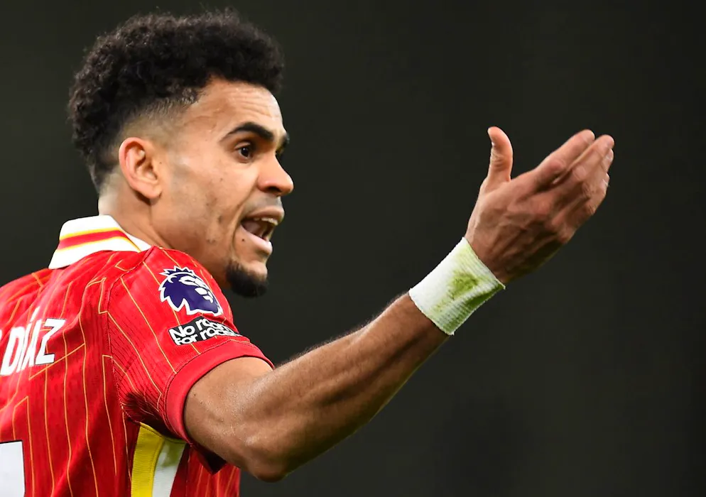 Il calciatore del Liverpool Luis Diaz (foto d'archivio).