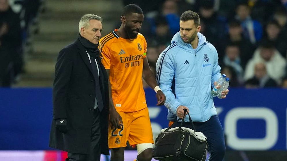 Antonio Rudiger est sorti sur blessure contre l'Espanyol Barcelone.