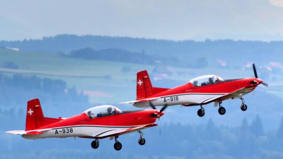 L'armée de l'air néerlandaise a commandé huit systèmes PC-7 MKX pour l'entraînement au sol des pilotes des appareils PC-7 (archives).