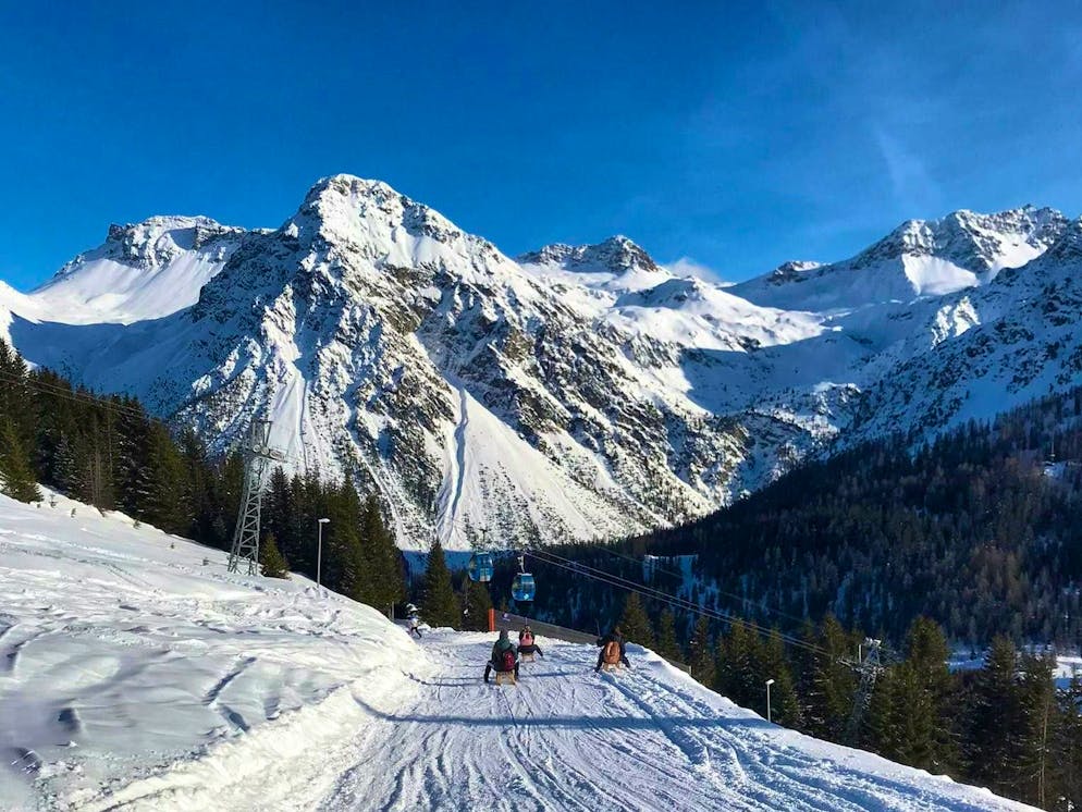 Image: Arosa has wonderful toboggan runs.