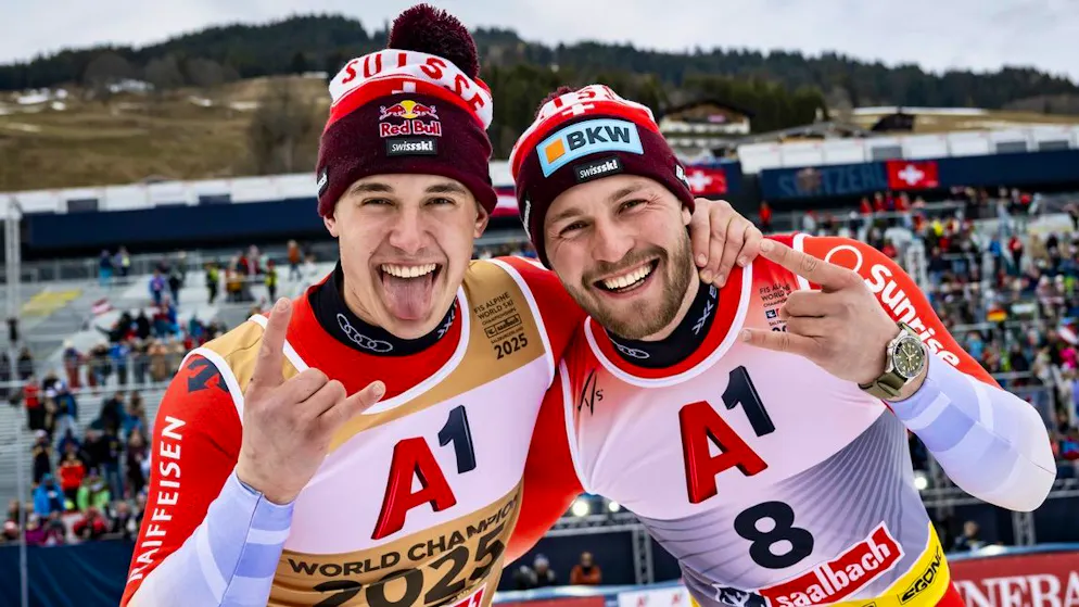 Mondiaux de Saalbach. Jour de gloire pour Franjo von Allmen et Alexis Monney en descente !