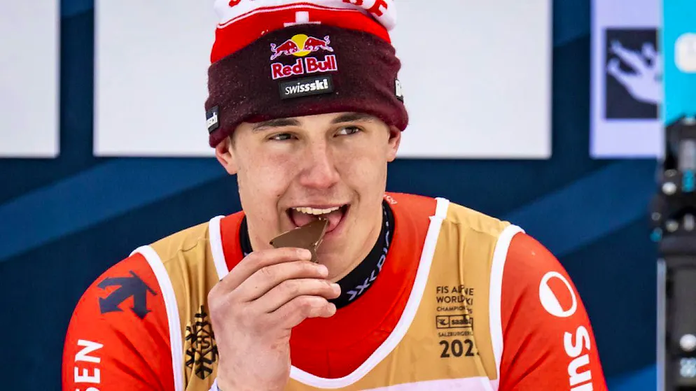 "I threw everything into it": Franjo von Allmen is world champion in the downhill