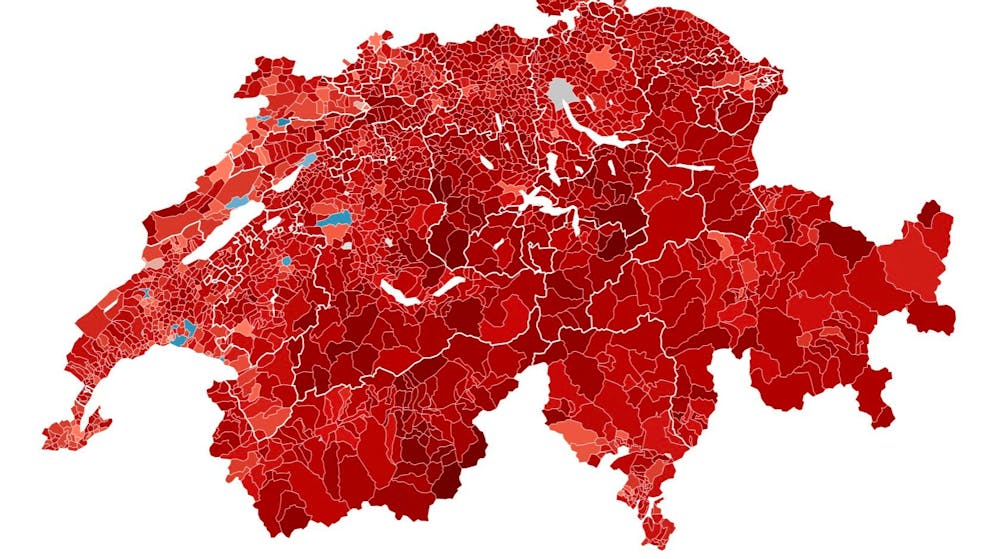 Risultati definitivi. Le cartine con gli esiti della votazione «Per la responsabilità ambientale»