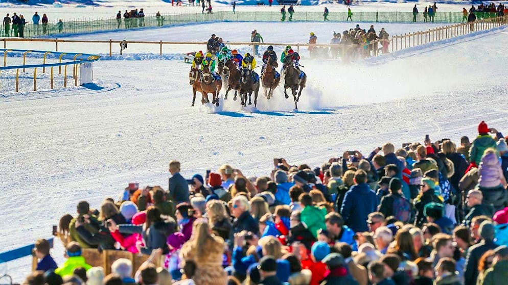 Equestrian sport on snow: the White Turf in St. Moritz (archive photo)