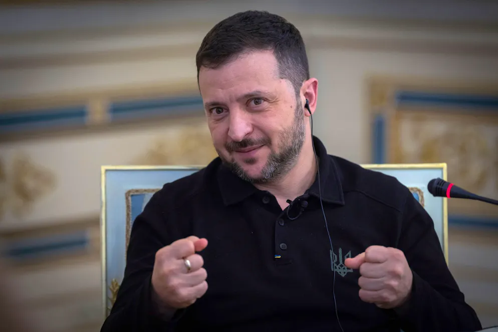 Der ukrainische Präsident Wolodymyr Selenskyj plädiert für eine europäische Friedenstruppe in seinem Land.
