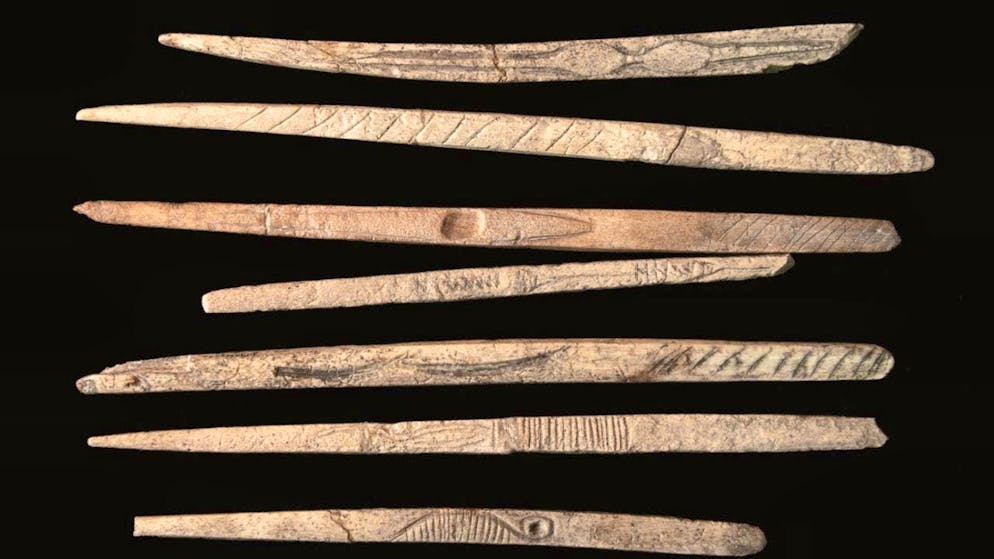 The 18,000-year-old finds also include some decorated bone projectile points.