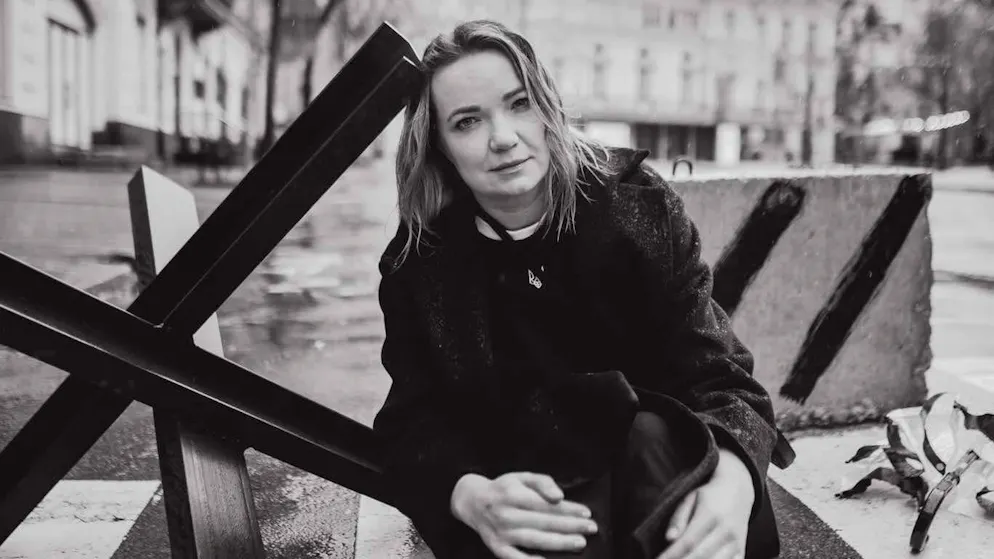 A Ukrainian woman reports. 