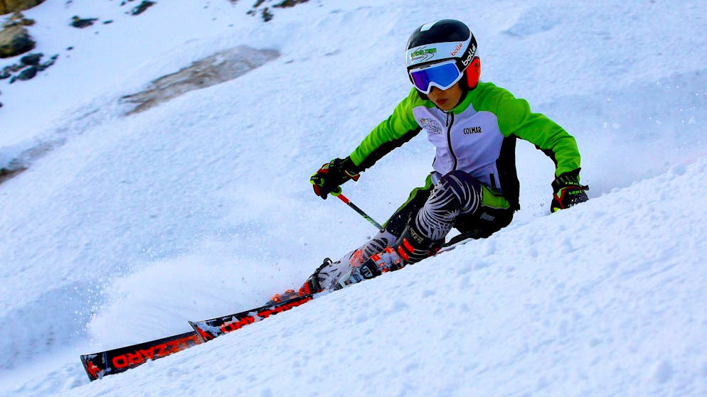 Fast on her skis from an early age: Lara Colturi.