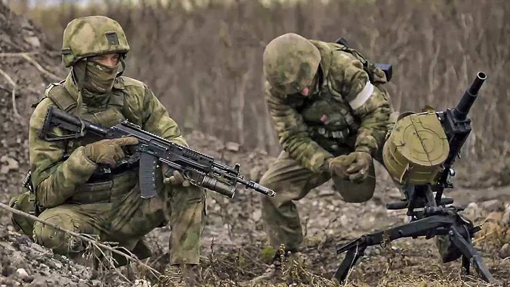 Russische Soldaten an der Front. (Archivbild)