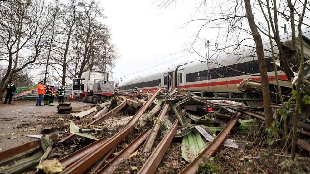 Il luogo dell'incidente ferroviario.