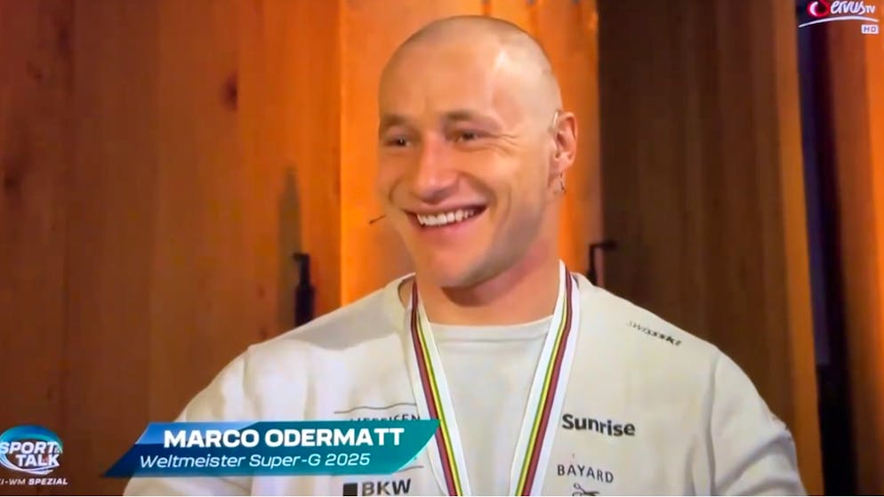 Bald shave after hairstyle-gate. Odermatt is now bald - his girlfriend is less than thrilled