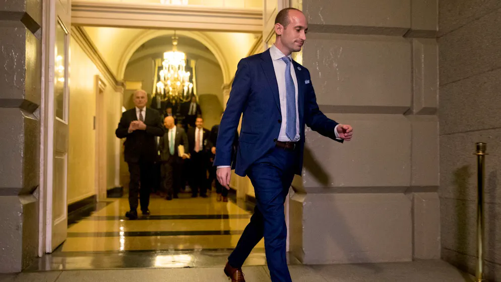 Stephen Miller gilt als einer der wichtigsten Spindoktoren für Trumps Strategie.