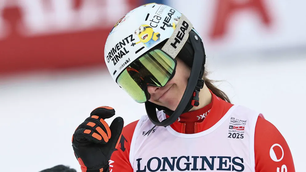 Mondiaux de Saalbach. Comme les Minions sur son casque, Camille Rast a la «banana»