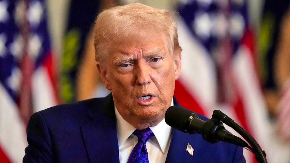 ARCHIVE - US President Donald Trump speaks in the East Room of the White House before signing a bill that significantly tightens the crackdown on certain migrants. Photo: Alex Brandon/AP/dpa