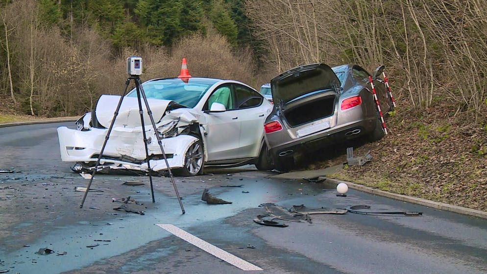 Three people were injured in the accident. 