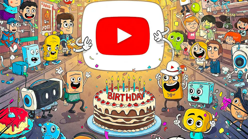 YouTube was founded 20 years ago.
