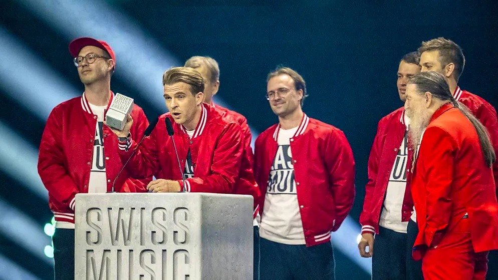 In 2024, Stubete Gäng was the most streamed Swiss band. The group won a prize in the "Best Streaming Artist" category at last year's Swiss Music Awards. (archive image)