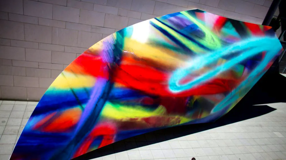 Die deutsche Künstlerin Katharina Grosse wird während der Art Basel auf dem Messeplatz für viel Farbe sorgen. (Archivbild)