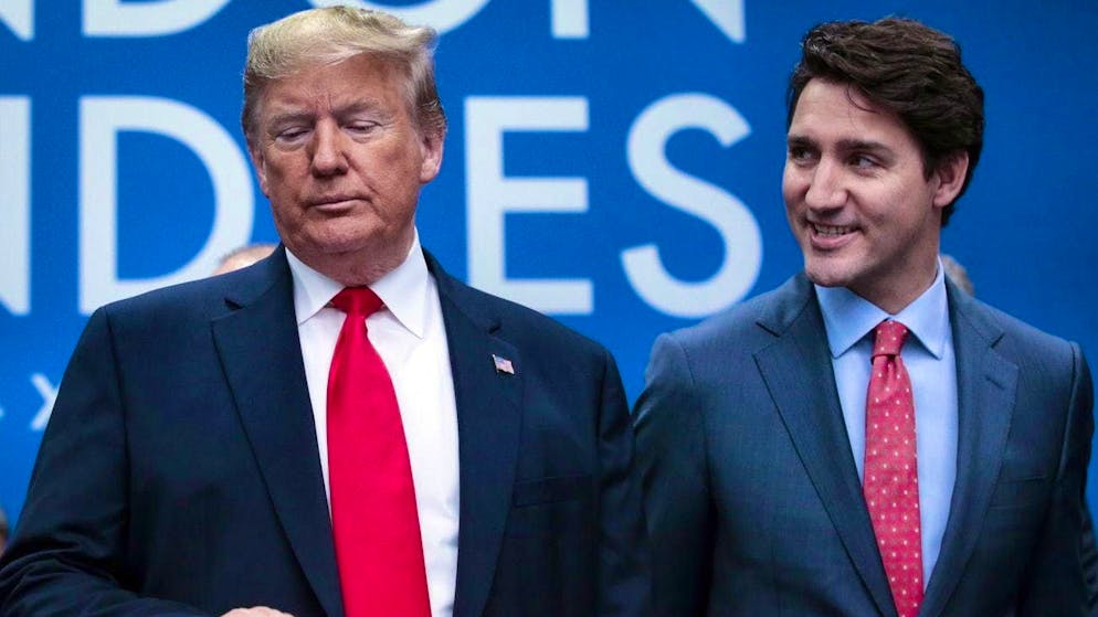 Not friends, but neighbors: US President Donald Trump (l.) and outgoing Canadian Prime Minister Justin Trudeau. (archive picture)