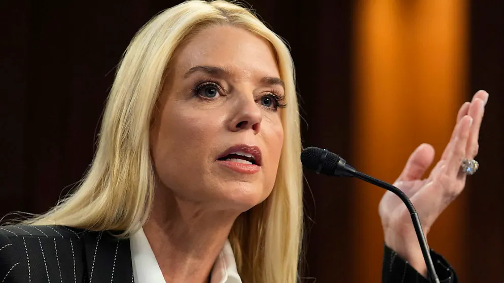 ARCHIV - US-Justizministerin Pam Bondi. Foto: J. Scott Applewhite/AP/dpa