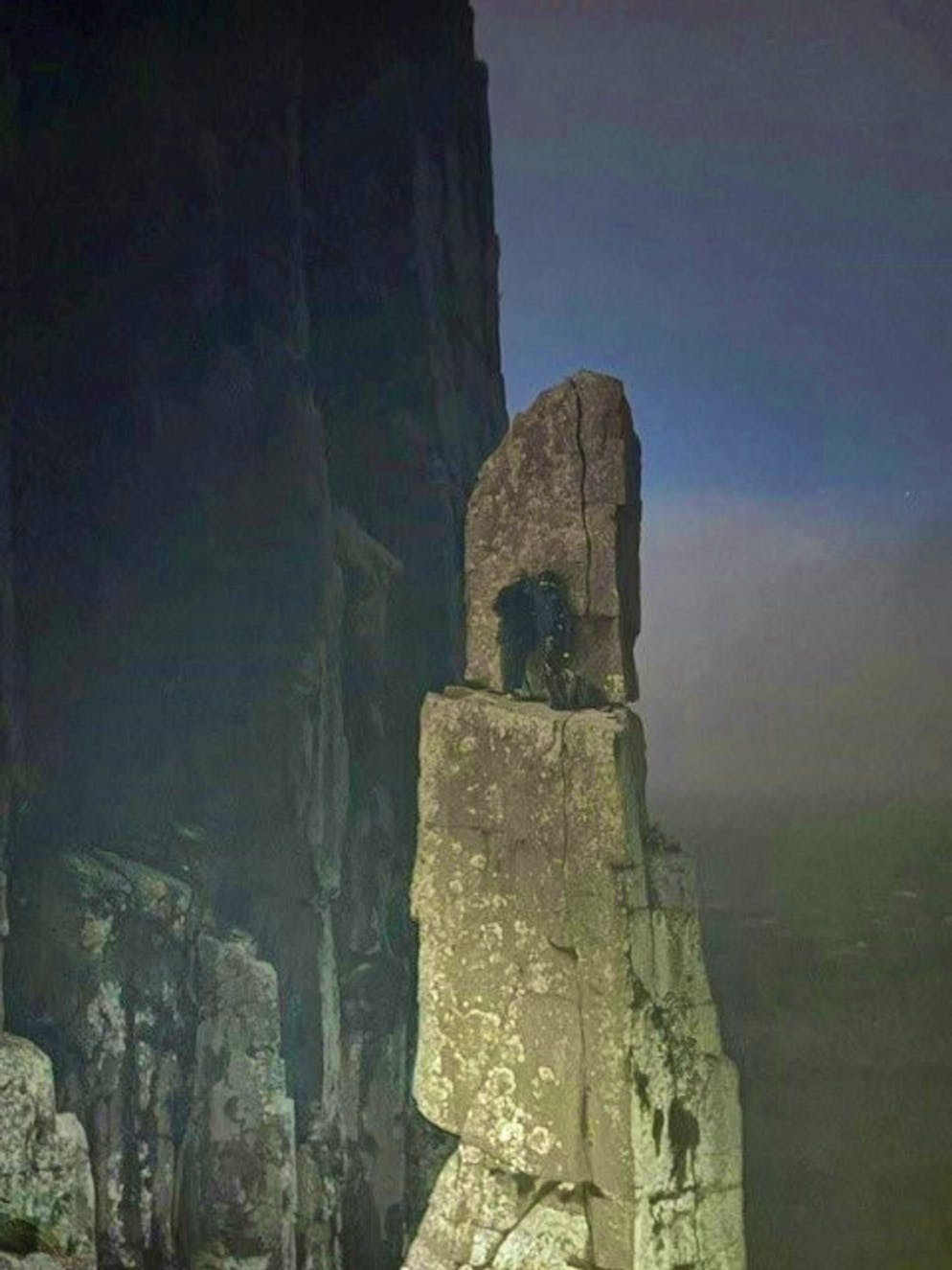 Trapped on a rock needle: Climber rescued from 