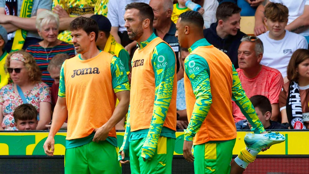 After a promising start, Fassnacht (left) was suddenly just a reserve at Norwich.