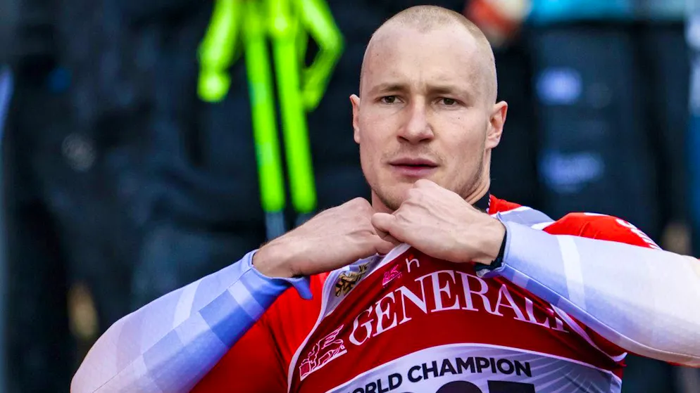 Marco Odermatt is unable to defend his giant slalom world championship title.