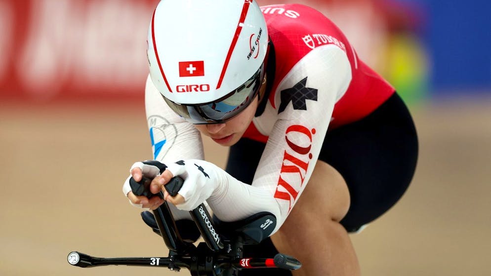 Jasmin Liechti sur la piste