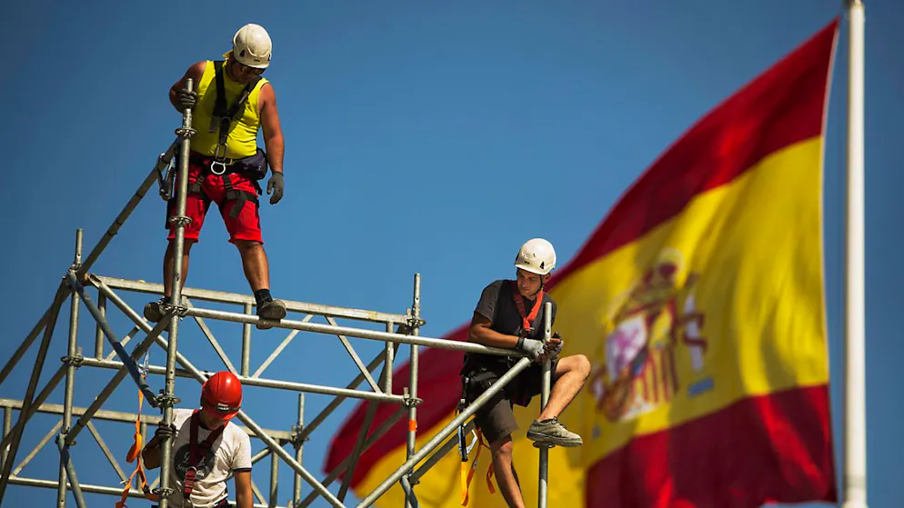 In der Eurozone ist die Wirtschaft im Schlussquartal des letzten Jahres etwas überraschend gewachsen. Insbesondere in Spanien wuchs das BIP.(Archivbild)