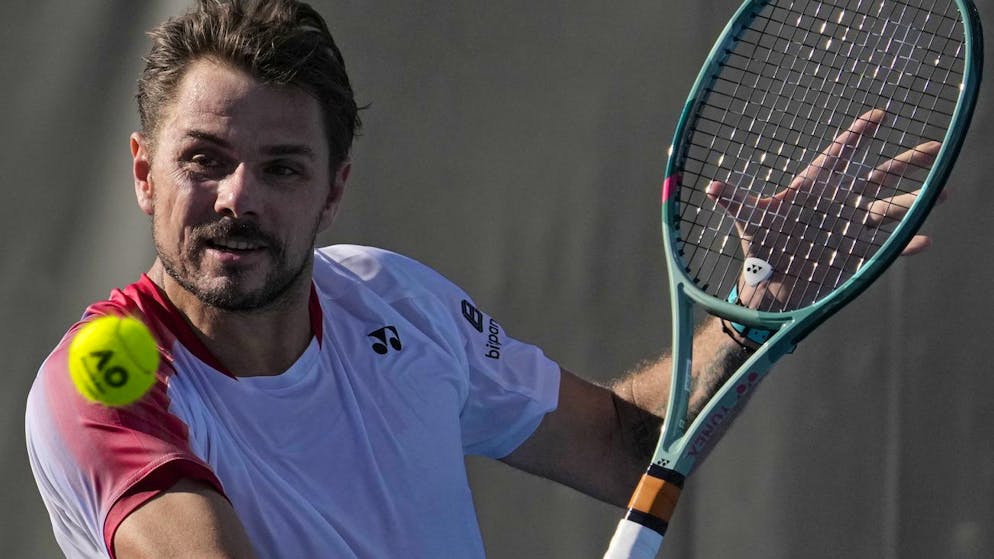 Stan Wawrinka en pleine action