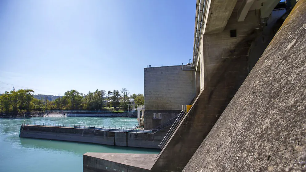 Un crédit d'étude a été voté par le Grand Conseil genevois afin d'étudier la faisabilité d'un nouveau barrage hydroélectrique sur le Rhone à la hauteur de Conflan (image d'illustration).