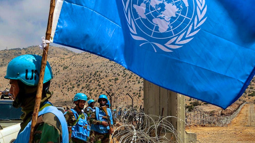 ARCHIVE - UN peacekeepers from the Indian contingent are securing the Lebanese border with Israel. The UN Security Council will discuss the annual extension of the mandate for the UN Interim Force in Lebanon (UNIFIL) next week. Photo: Marwan Naamani/dpa