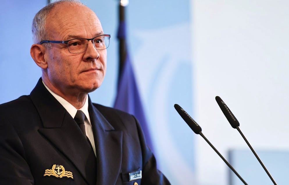 Vizeadmiral Jan Christian Kaack, Oberinspektor Der Deutschen Marine, Schätzt Die Wiederholt GekappTen UNTEERSEKABEL IN DER OSTEEE ALS SABOTAGEAKTTINEN UND KLARE provocation ein. (Archiv)