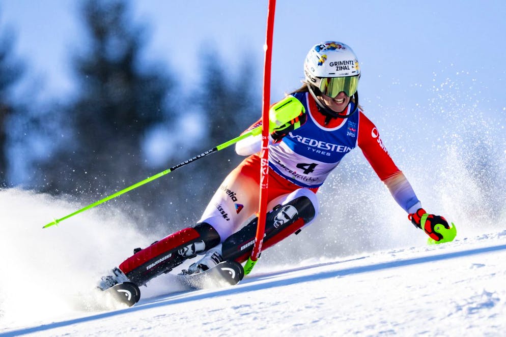 Camille Rast è in corsa per la medaglia d'oro