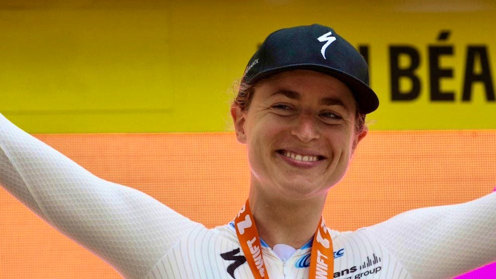 Marlen Reusser beams from the podium again after her year of epidemics (archive photo).