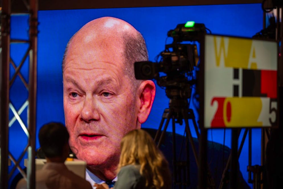 Olaf Scholz schiesst am Sonntag scharf Richtung USA. 