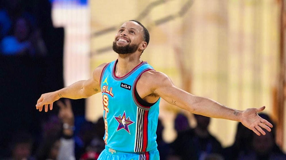 Stephen Curry is voted MVP at the NBA All-Star Game