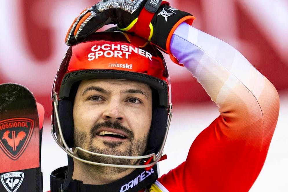 Loïc Meillard was the big winner at the World Ski Championships. But he left his hair on.