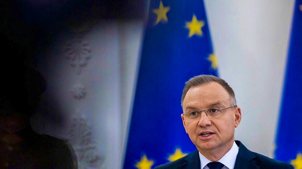 ARCHIVE - Poland's President Andrzej Duda. Photo: Mindaugas Kulbis/AP/dpa