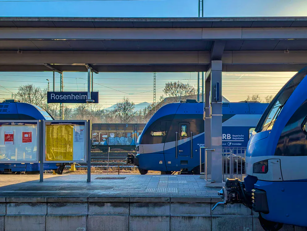 The police were already waiting on the platform in Rosenheim (Germany).