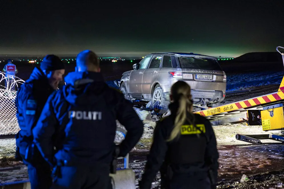 Die Polizei in Kopenhagen verfolgte heute Morgen einen Mann.