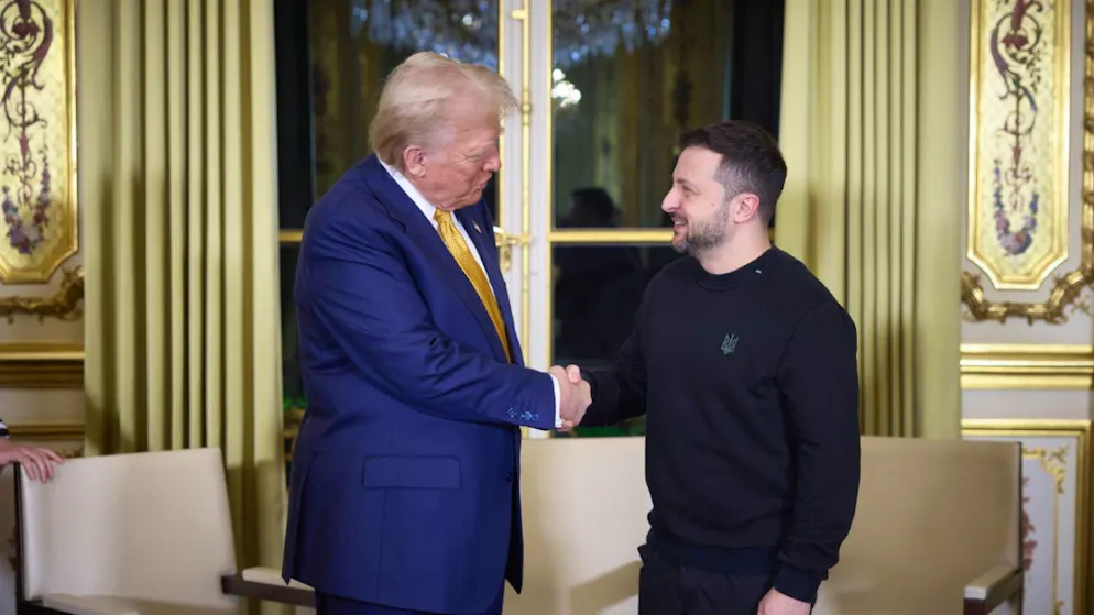 Il presidente USA Donald Trump e quello ucraino Volodymyr Zelensky