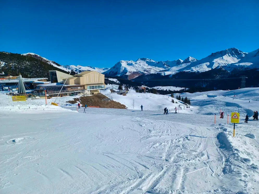 The man fell on this slope. 