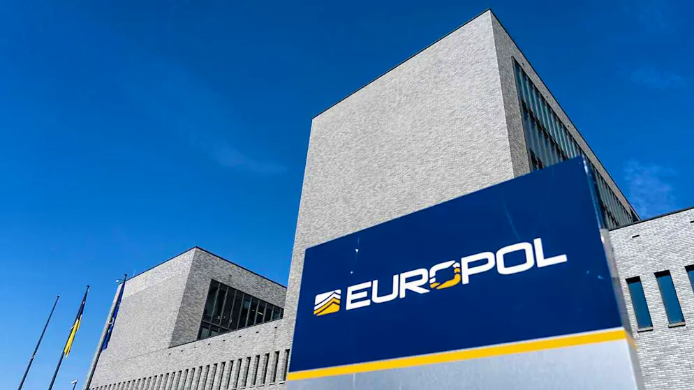 ARCHIV - Das Gebäude der EU-Polizeibehörde Europol in Den Haag (Archivbild). Foto: Jerry Lampen/anp/dpa