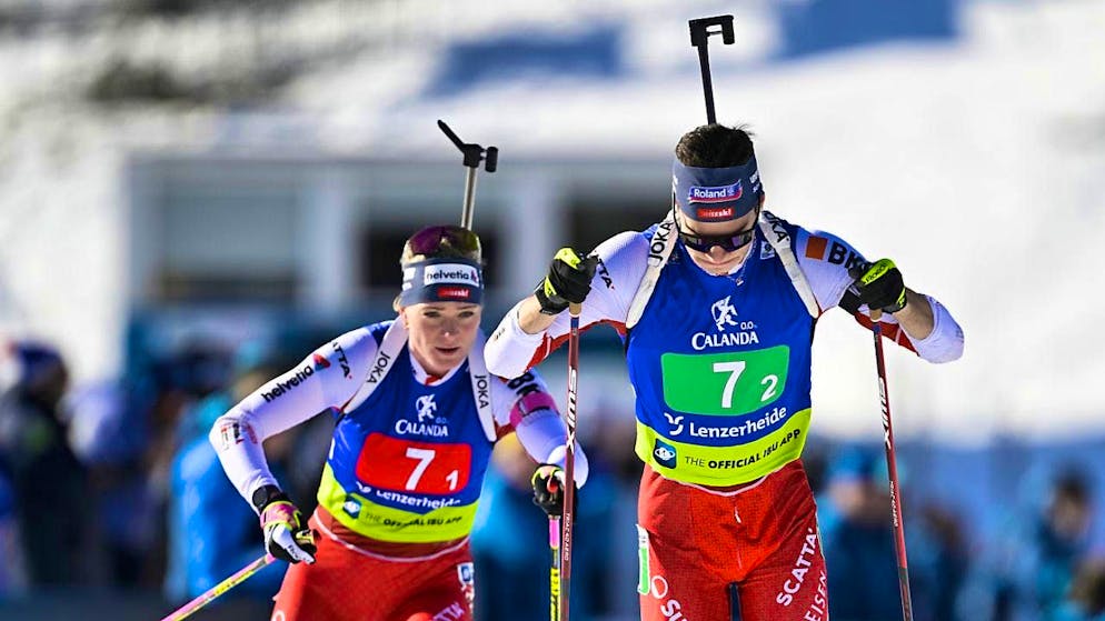 On the way to European Championship silver two years ago: Amy Baserga sends Niklas Hartweg into the race