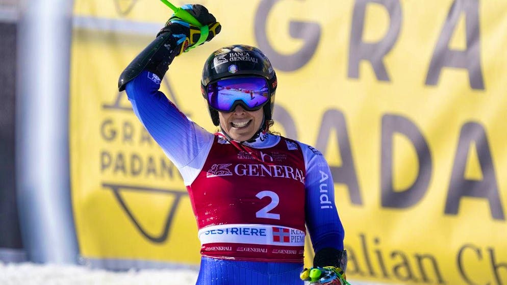 Federica Brignone wins in Sestriere.